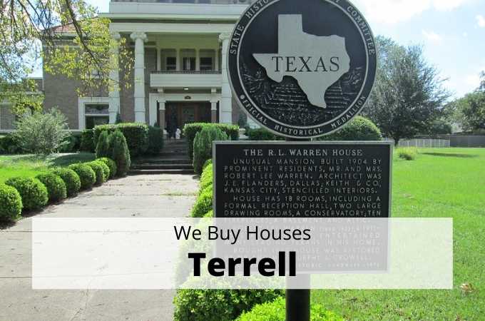 We Buy Houses in Terrell, Texas - Local Cash Buyers